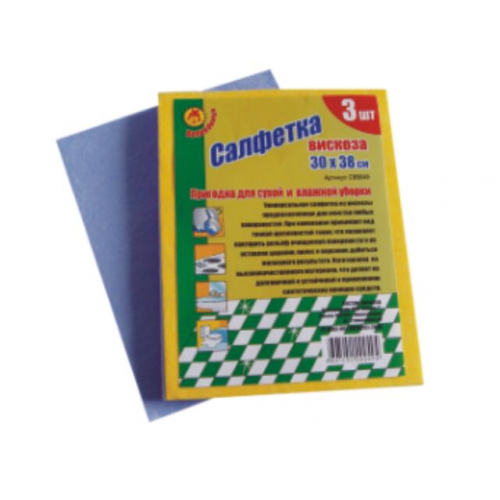 Салфетка"Пятиминутка-3"(30*38см)вискоза/24/